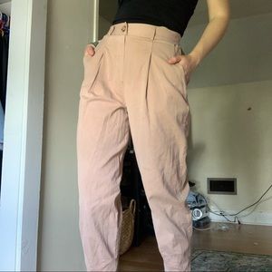 Wild Fable Tan Paperbag Trousers